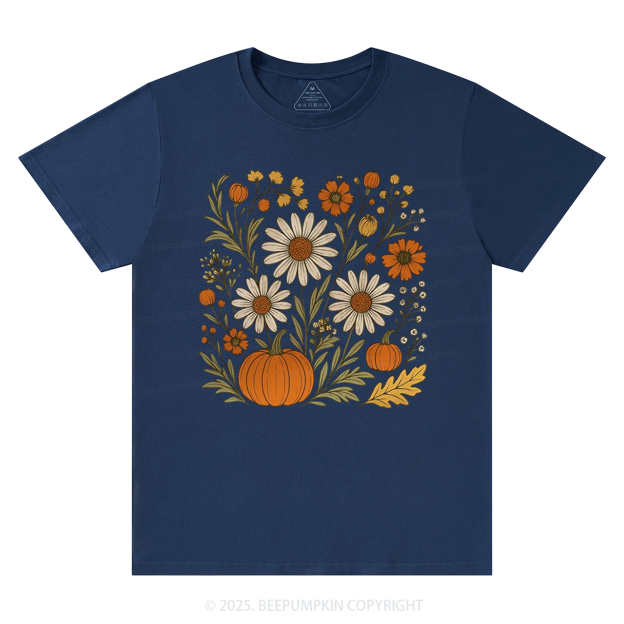 Boho Floral Fall T-Shirts Beepumpkin