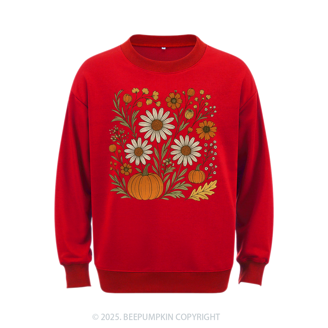 Boho Floral Fall Sweatshirt Beepumpkin