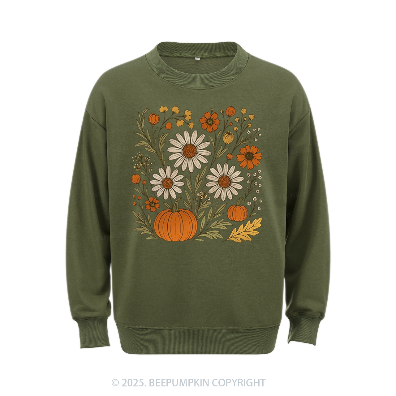 Boho Floral Fall Sweatshirt Beepumpkin