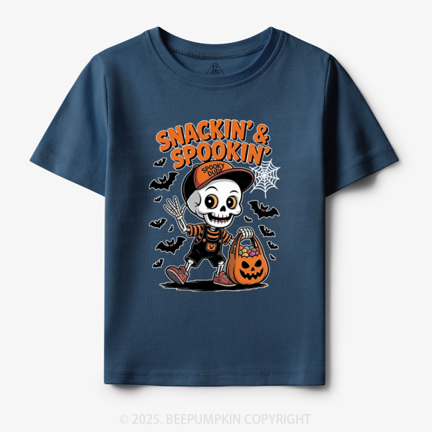 Snackin' & Spookin' Toddler&Kid's Tees Beepumpkin