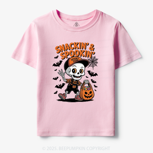 Snackin' & Spookin' Toddler&Kid's Tees Beepumpkin