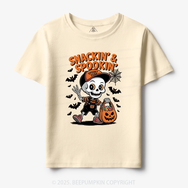 Snackin' & Spookin' Toddler&Kid's Tees Beepumpkin