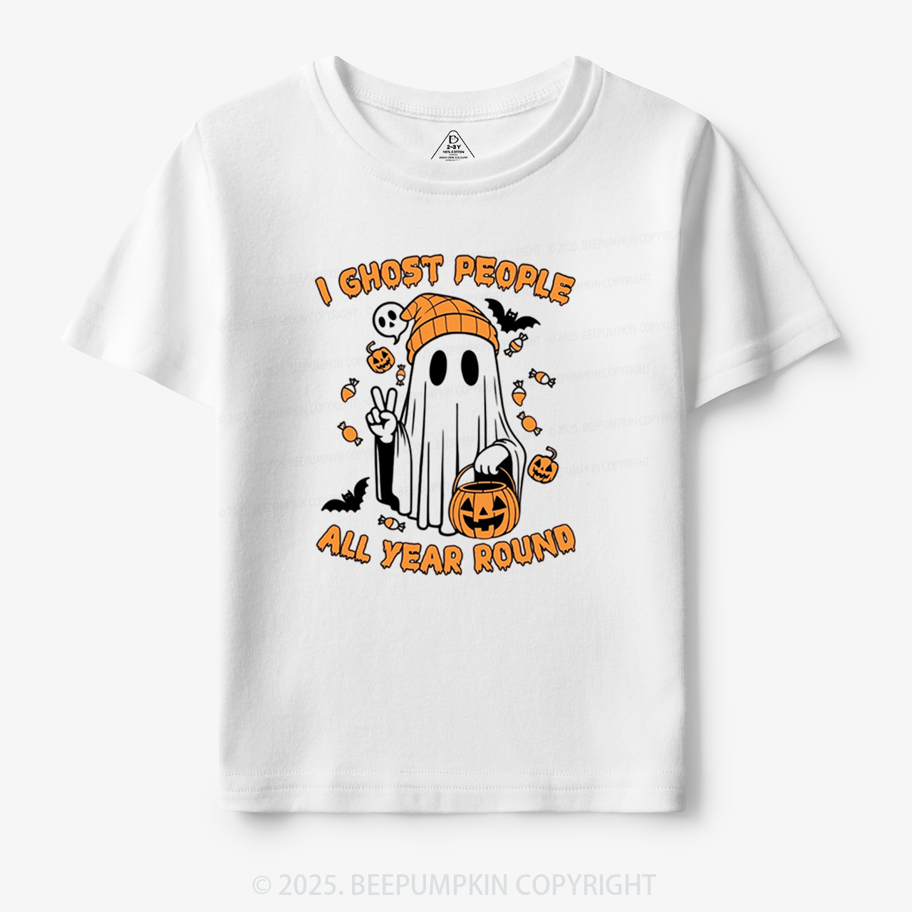 I Ghost People All Year Round Toddler&Kid's Tees Beepumpkin