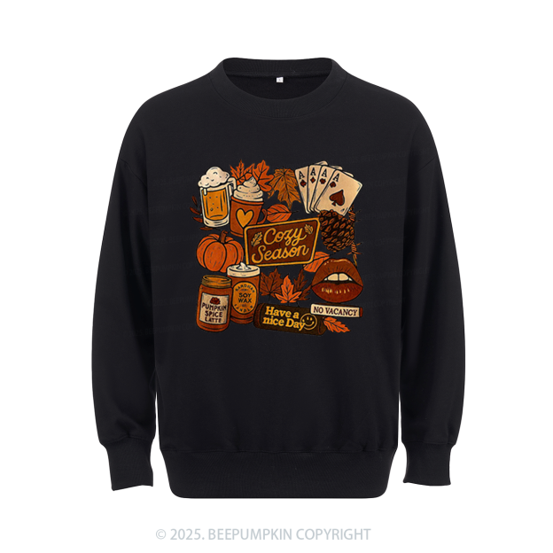 Retro Fall Collage Sublimation Sweatshirt Beepumpkin