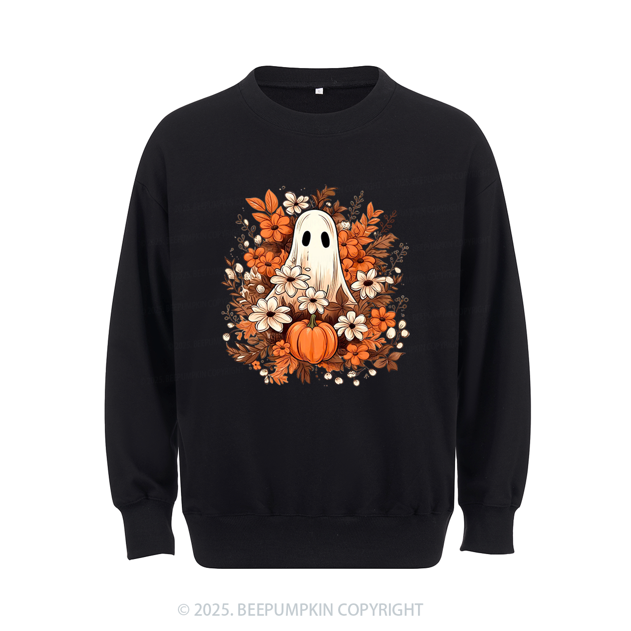 Watercolor Spooky Ghost Sweatshirt Beepumpkin