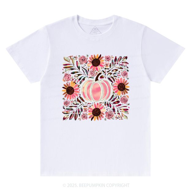 Boho Floral Pumpkin T-Shirts Beepumpkin