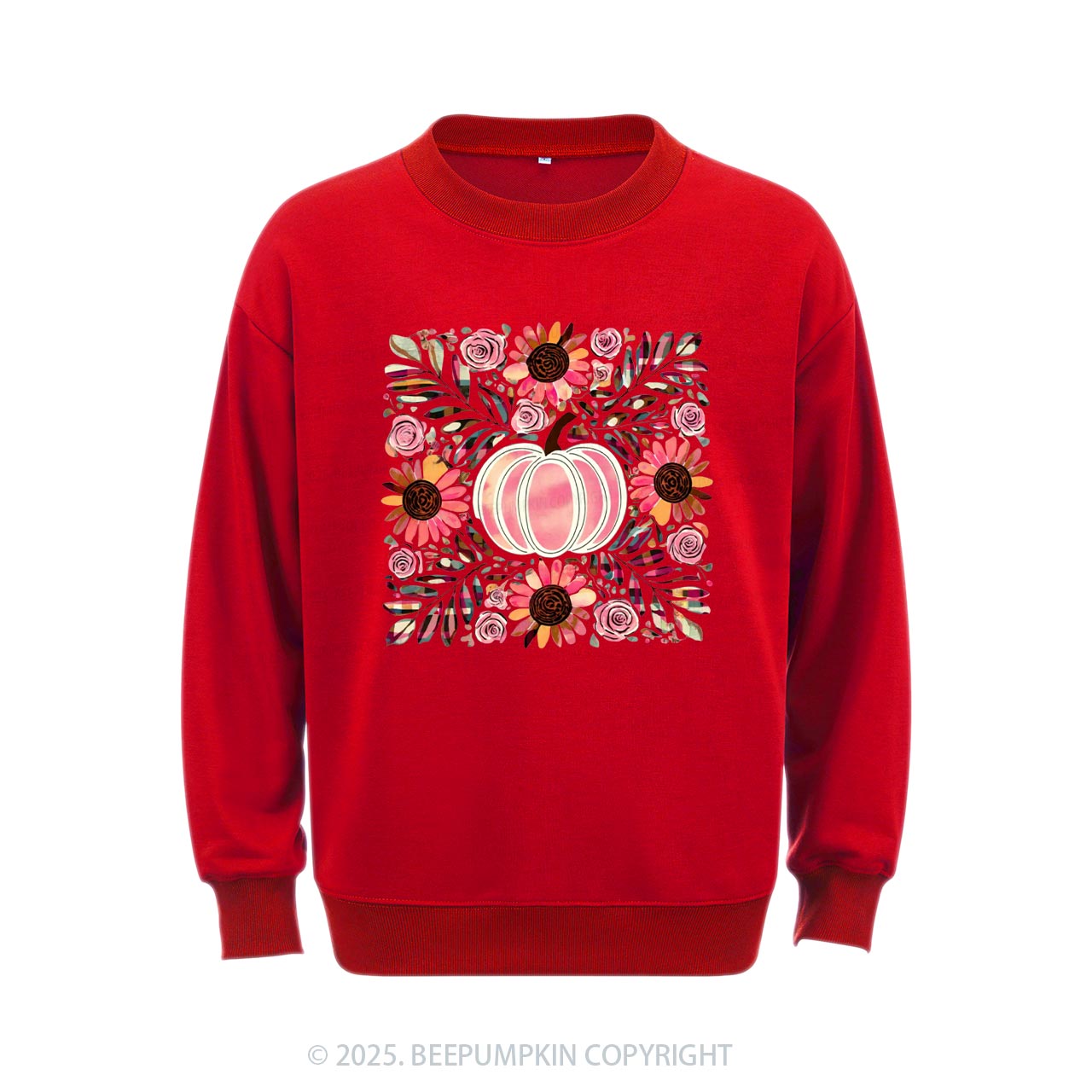 Boho Floral Pumpkin Sweatshirt Beepumpkin
