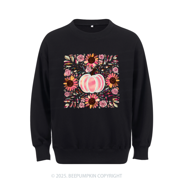 Boho Floral Pumpkin Sweatshirt Beepumpkin