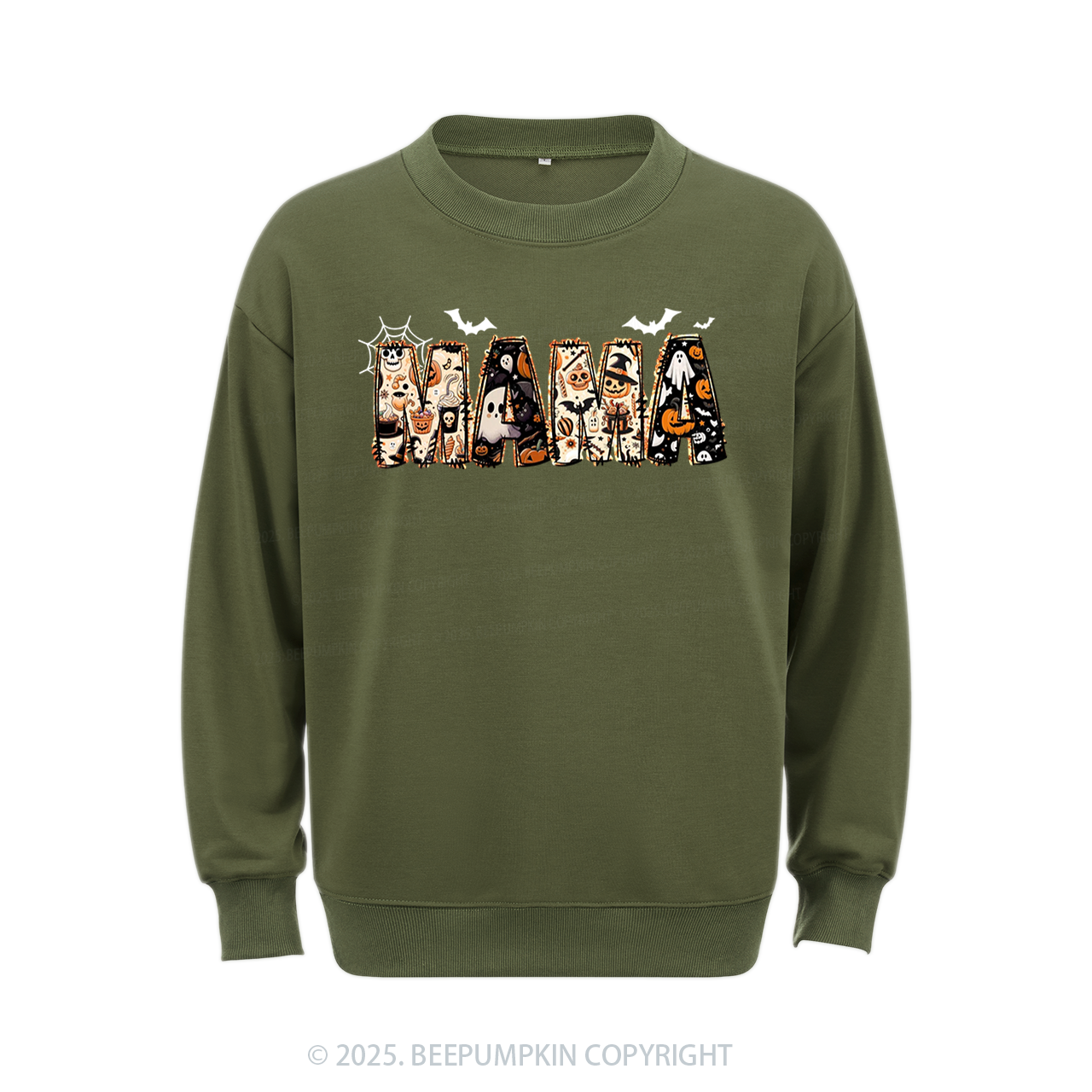 Personalized Halloween Mama Sweatshirt Beepumpkin