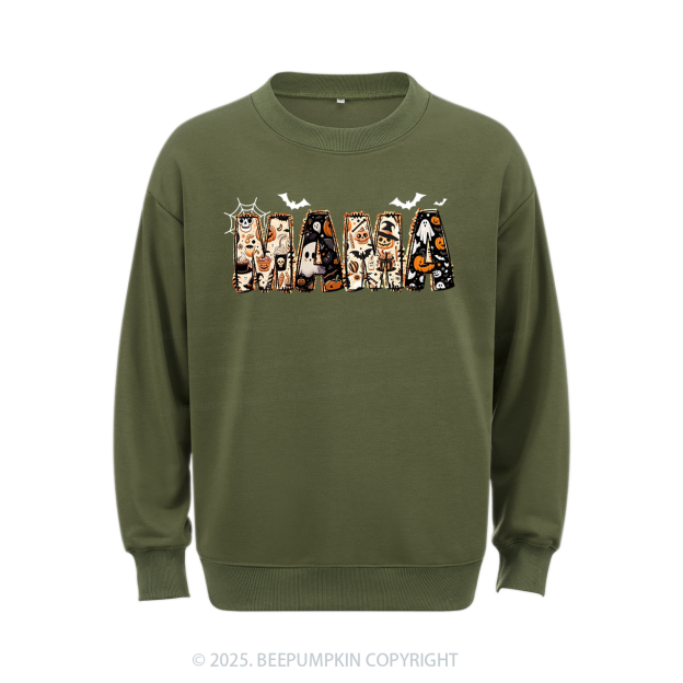 Personalized Halloween Mama Sweatshirt Beepumpkin
