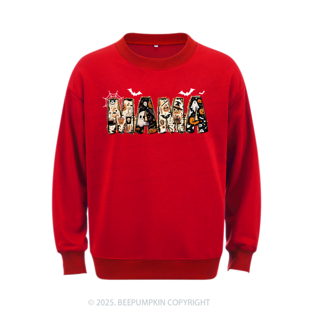 Personalized Halloween Mama Sweatshirt Beepumpkin