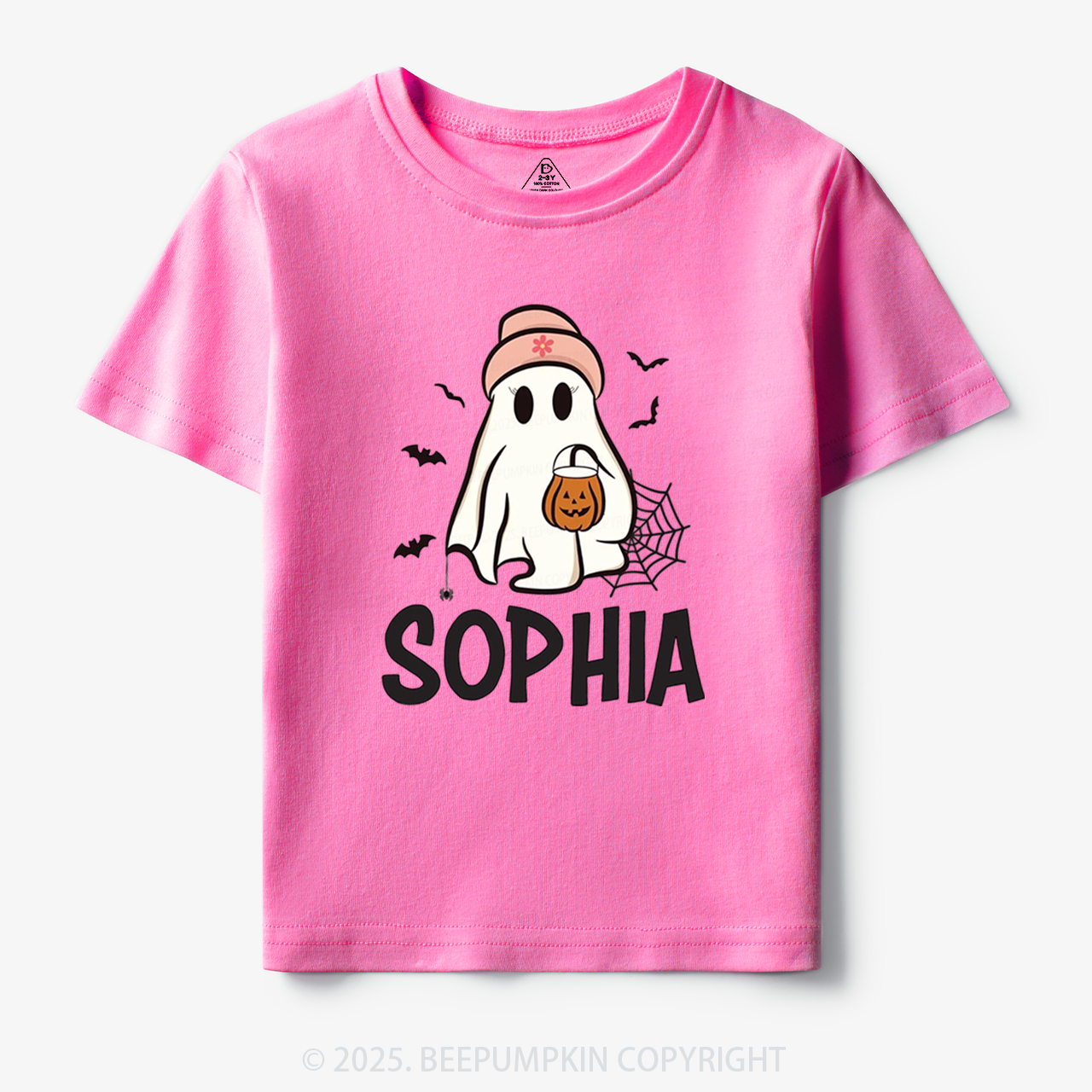 Personalized Ghost Name Toddler&Kid's Tees Beepumpkin