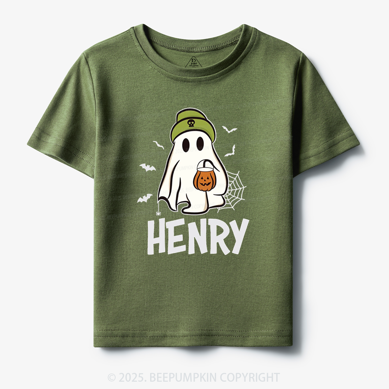 Personalized Ghost Name Toddler&Kid's Tees Beepumpkin