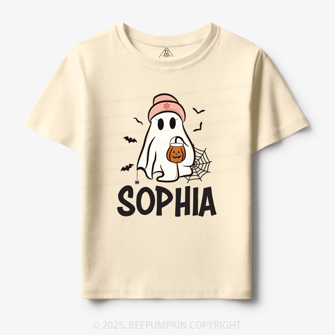 Personalized Ghost Name Toddler&Kid's Tees Beepumpkin