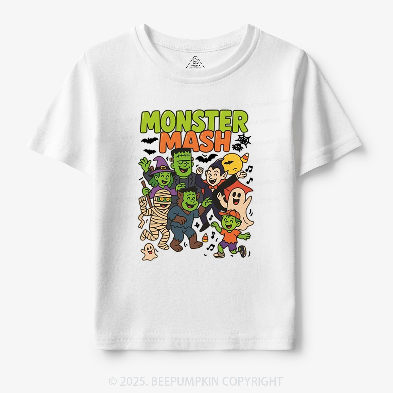 Monster Mash Halloween Toddler&Kid's Tees Beepumpkin