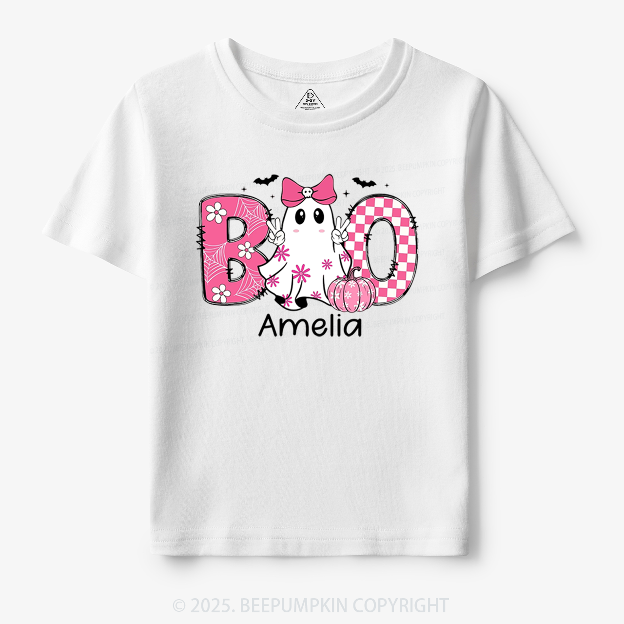 Personalized Halloween Kids Name Toddler&Kid's Tees Beepumpkin