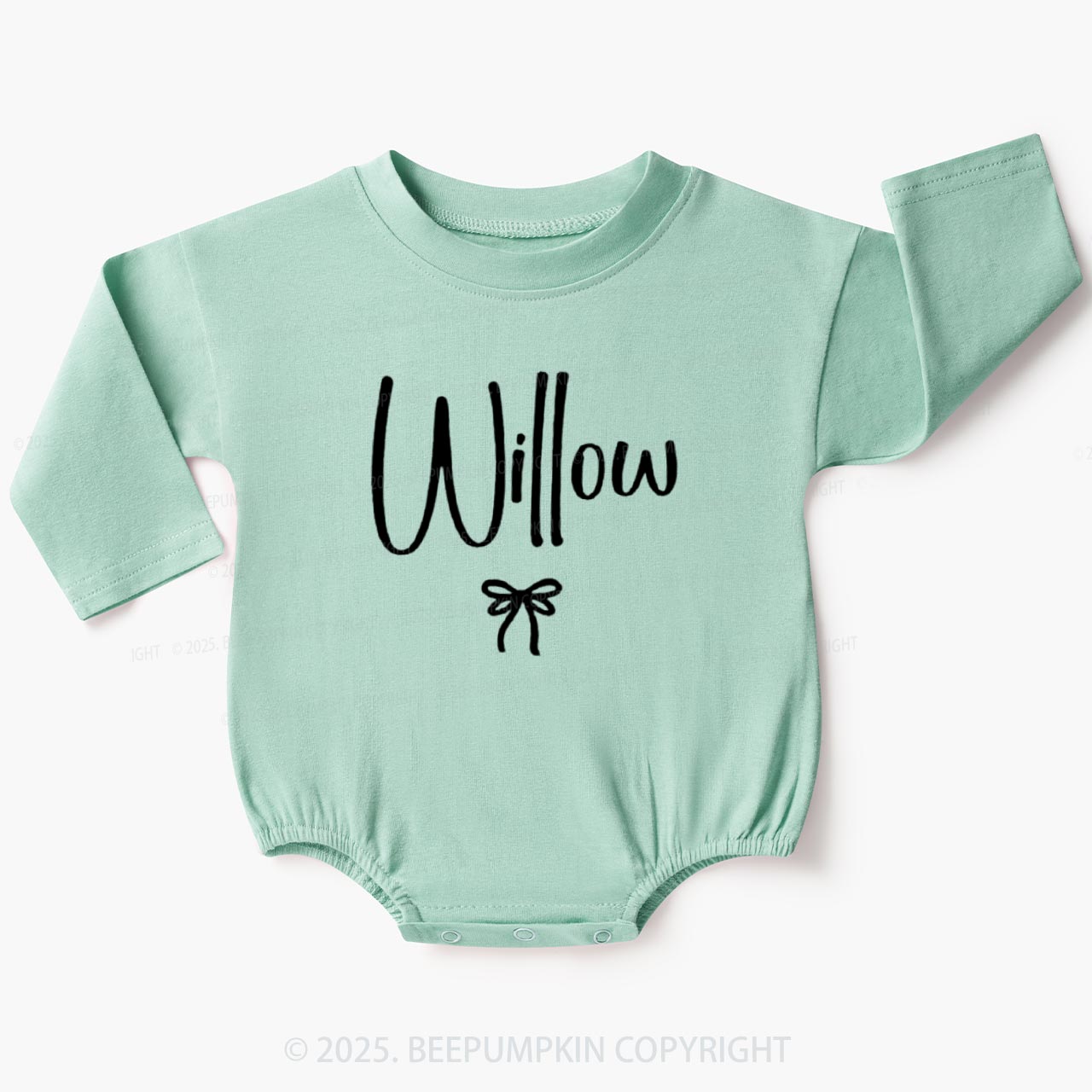 Personalized Name Baby Bubble Romper Beepumpkin