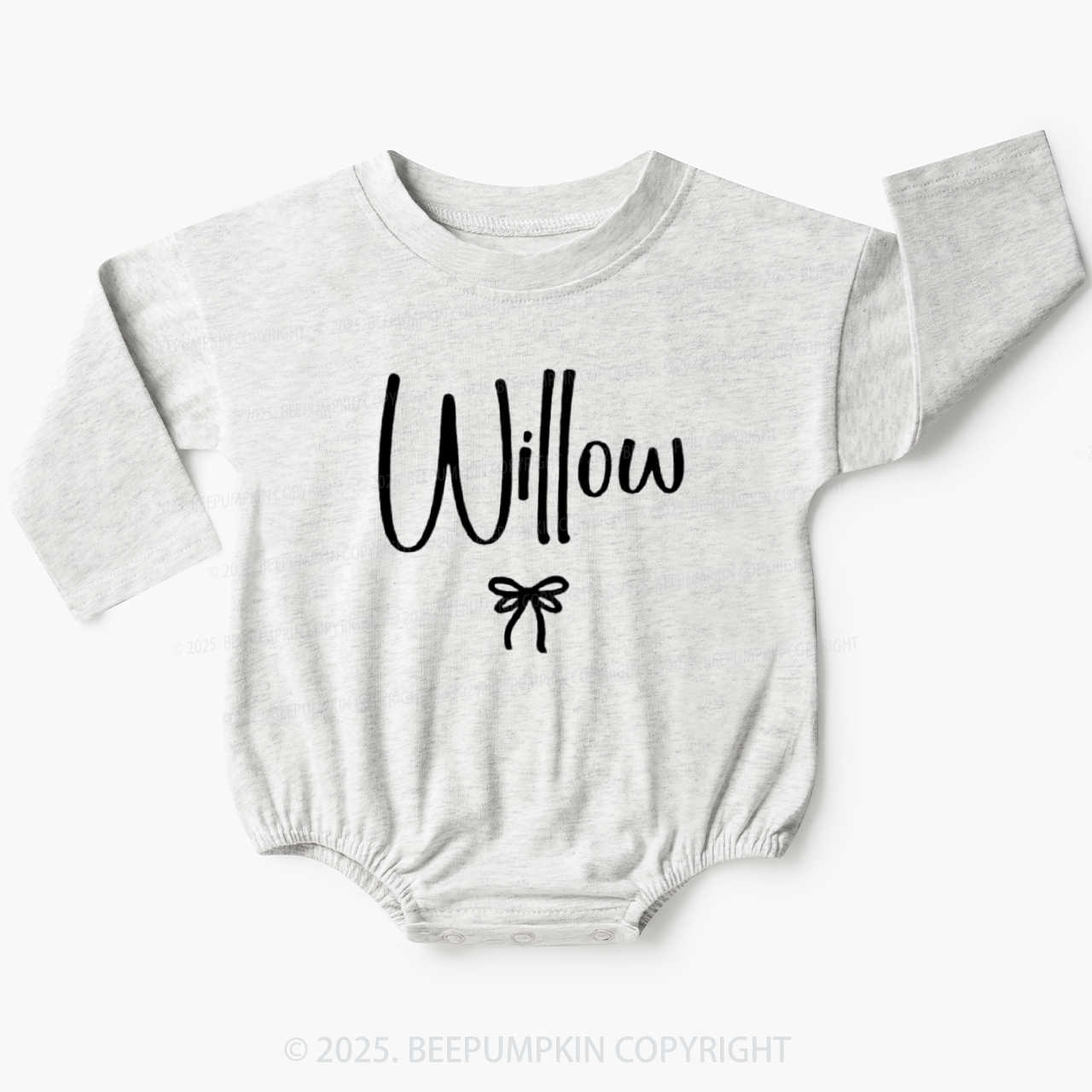 Personalized Name Baby Bubble Romper Beepumpkin