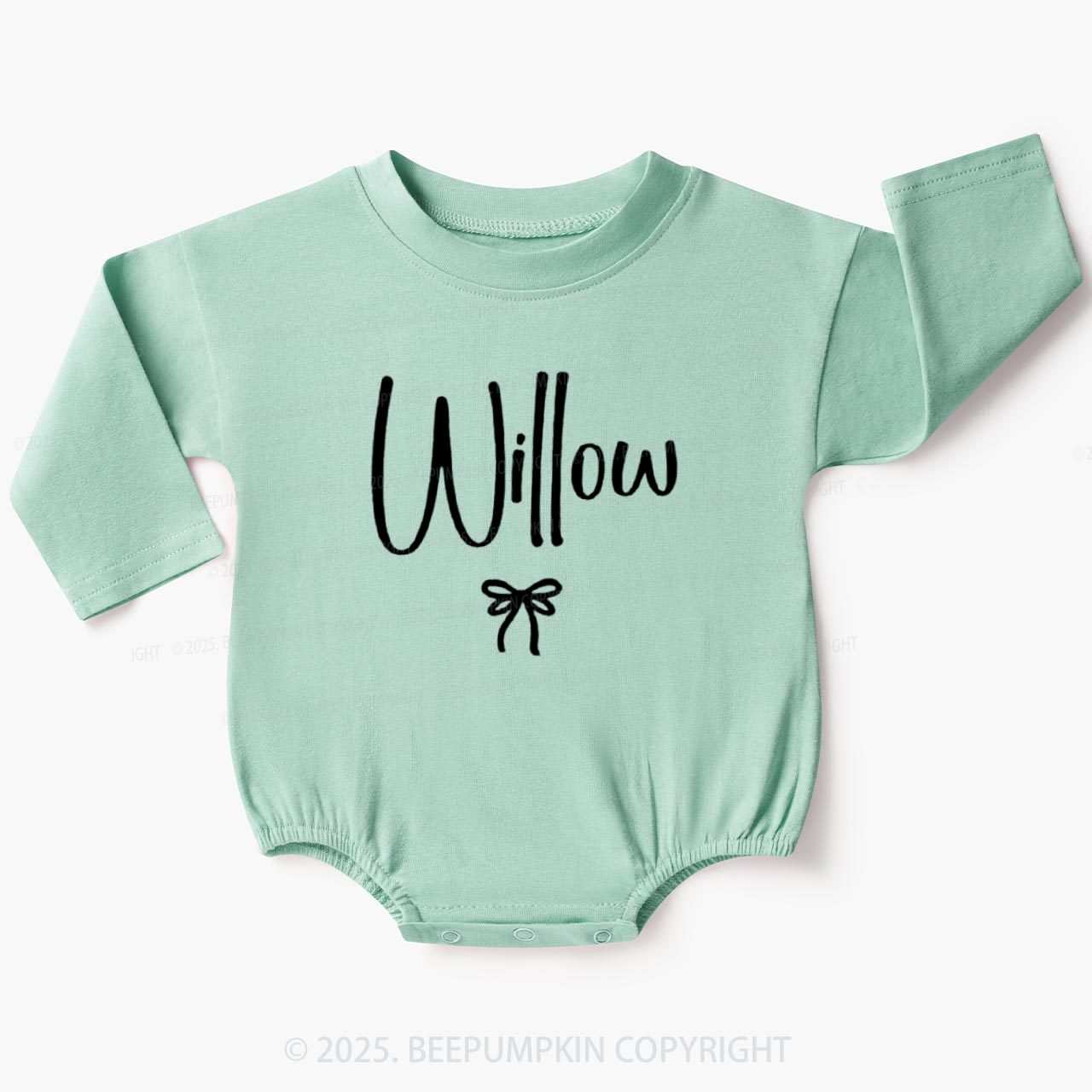 Personalized Name Baby Bubble Romper Beepumpkin