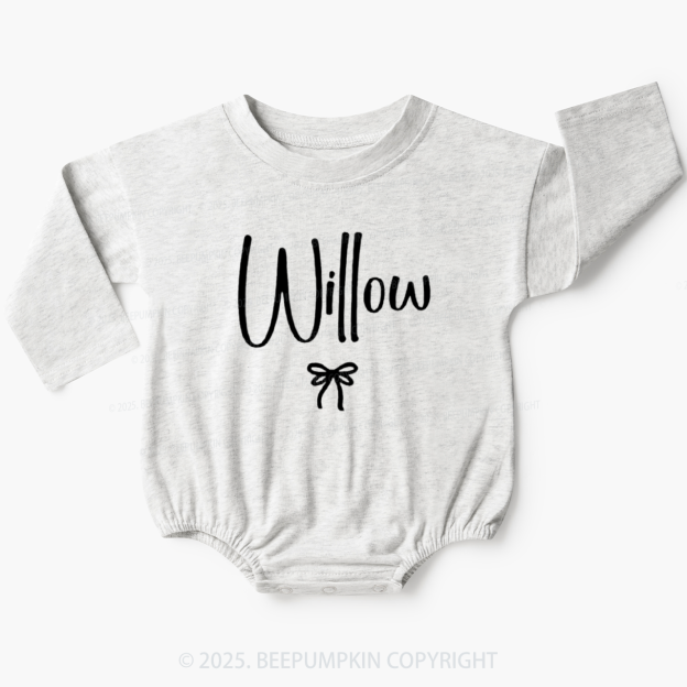 Personalized Name Baby Bubble Romper Beepumpkin