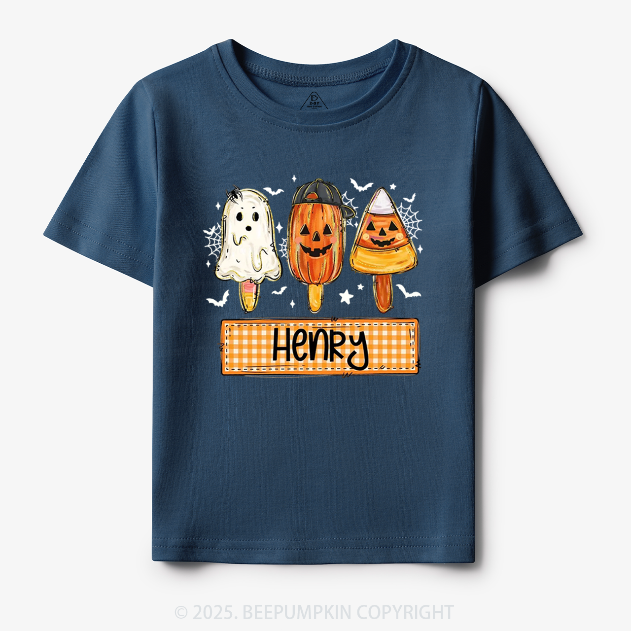 Personalized Boy Girl Halloween Toddler&Kid's Tees Beepumpkin