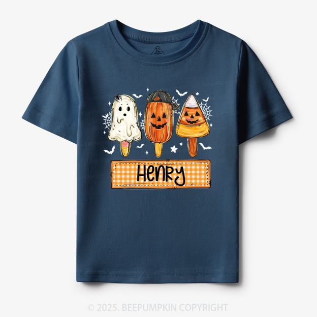 Personalized Boy Girl Halloween Toddler&Kid's Tees Beepumpkin