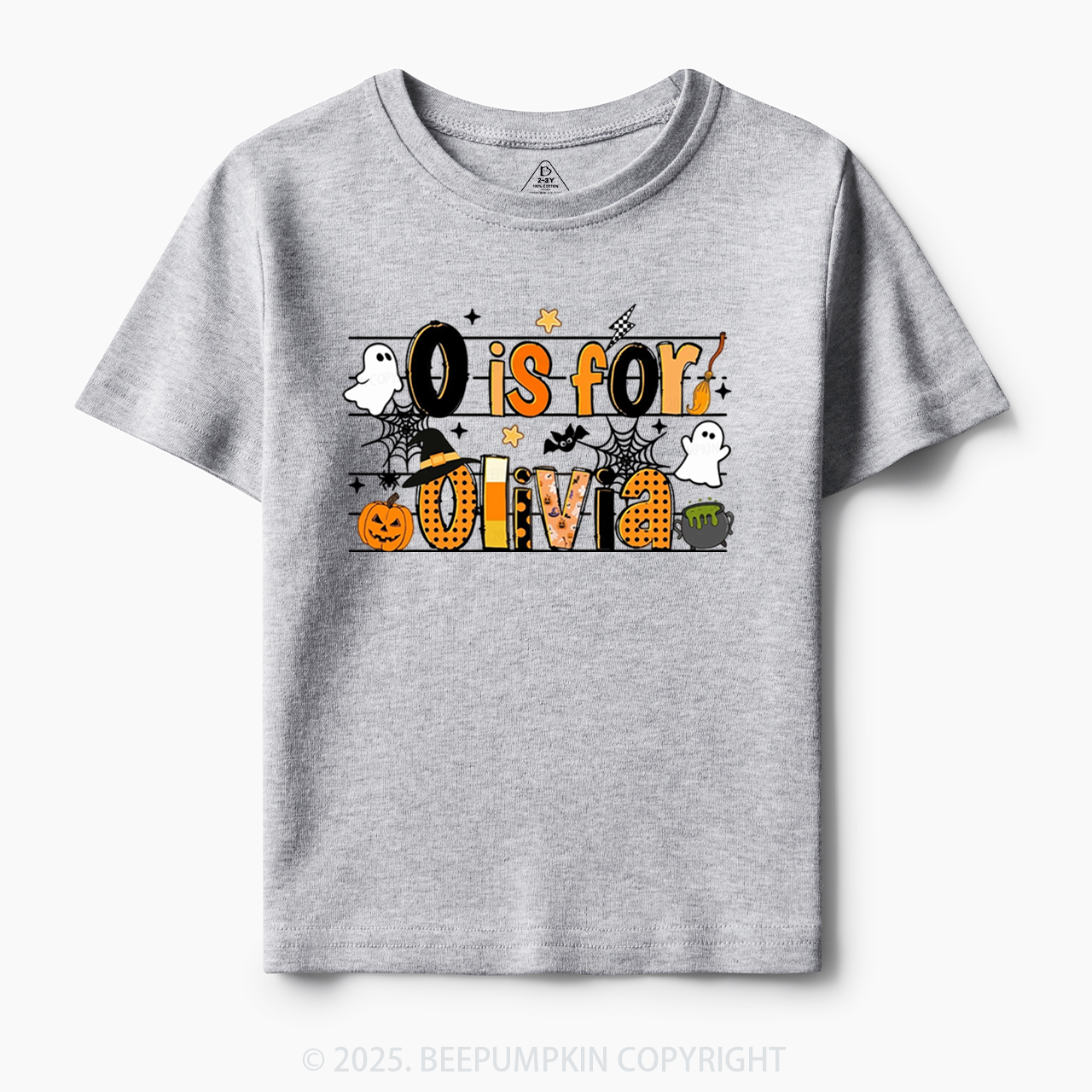 Personalized Name Halloween Toddler&Kid's Tees Beepumpkin