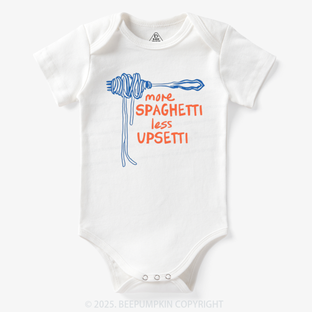 More Spaghetti Less Upsetti Bodysuit Beepumpkin 7