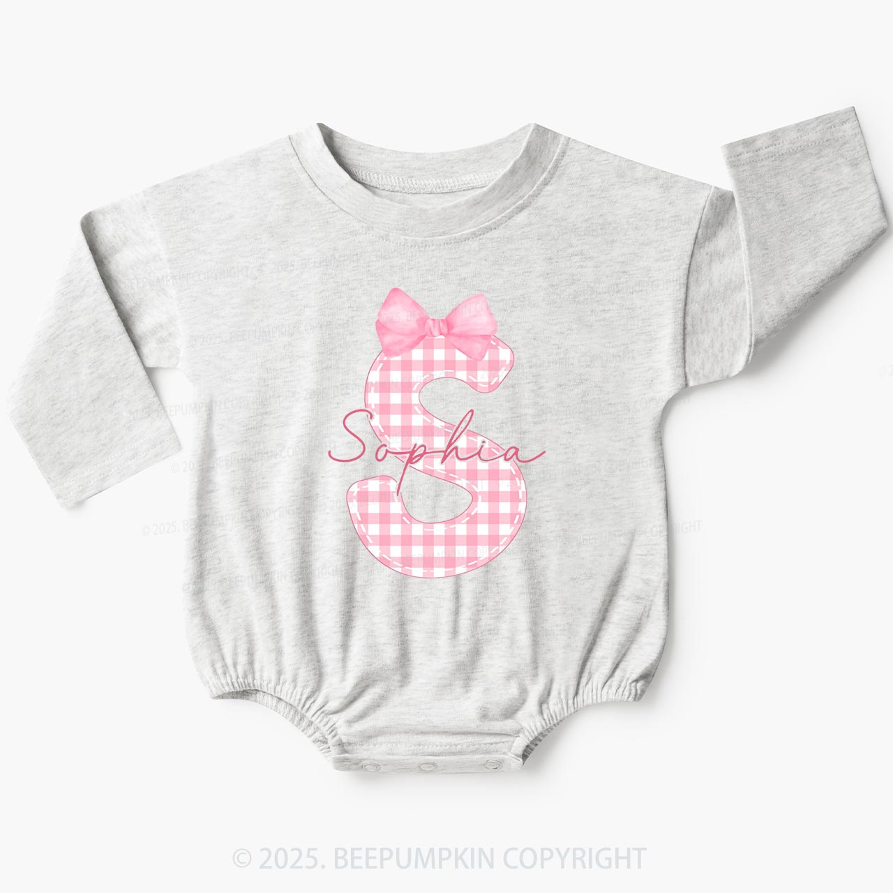 Personalized Name Baby Bubble Romper Beepumpkin