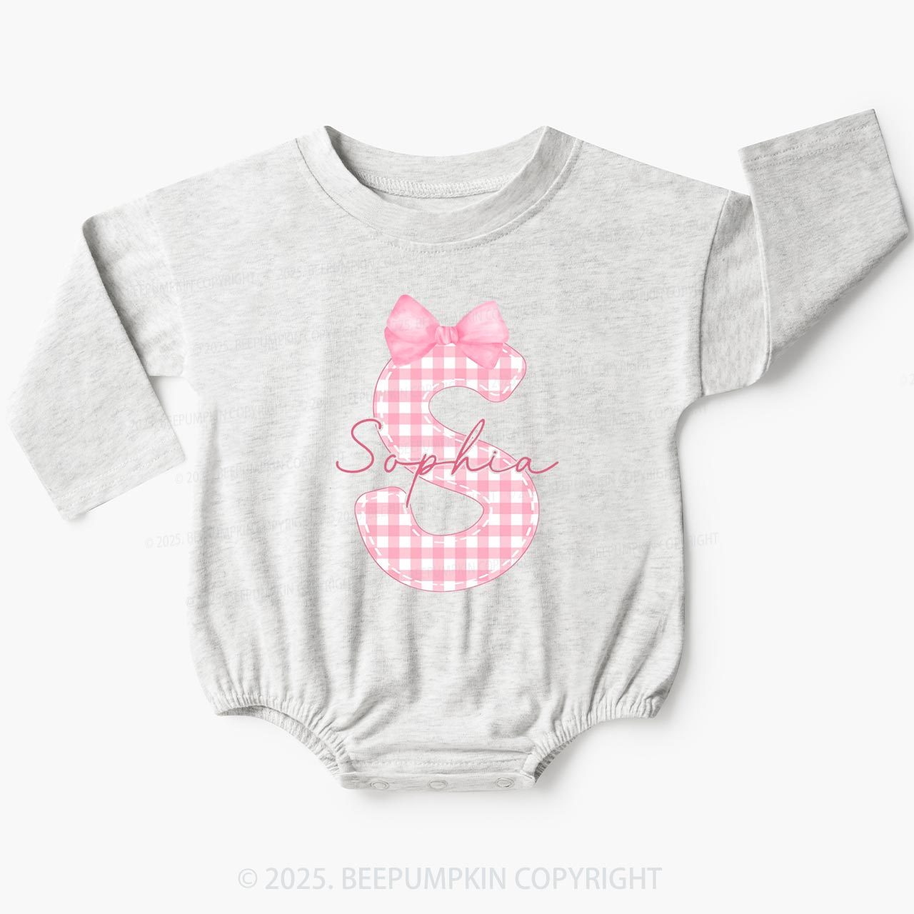 Personalized Name Baby Bubble Romper Beepumpkin