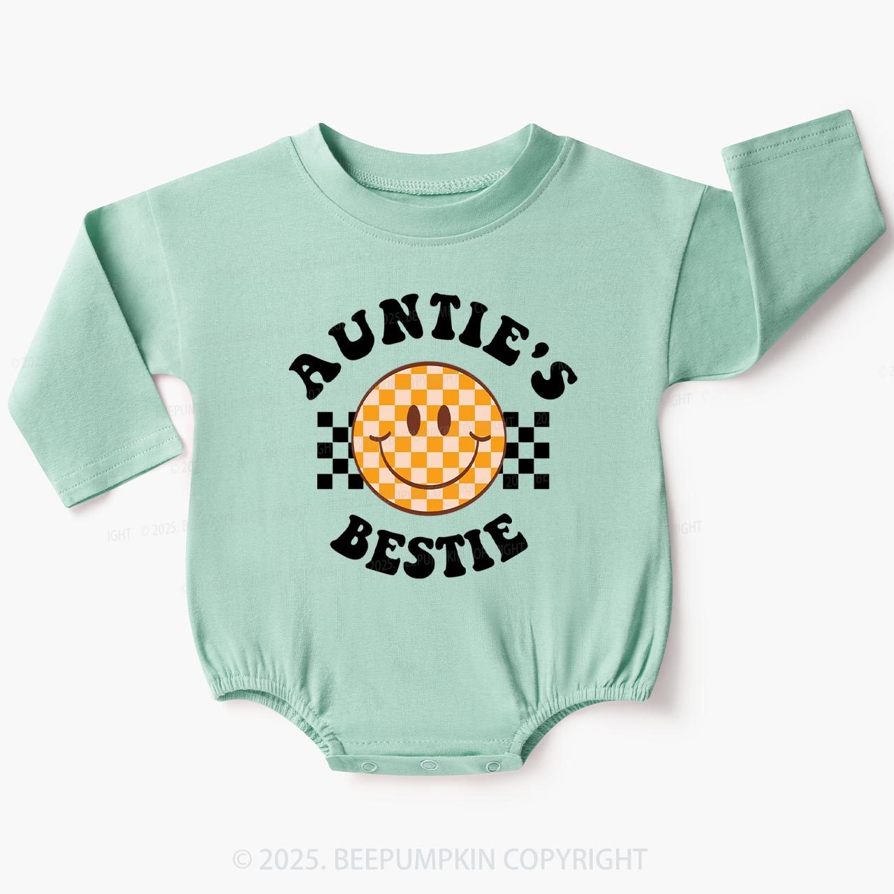 Auntie's Bestie Baby Bubble Romper Beepumpkin