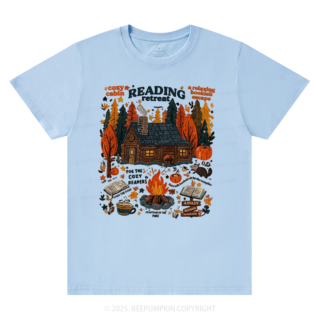Fall Bookish T-Shirts Beepumpkin