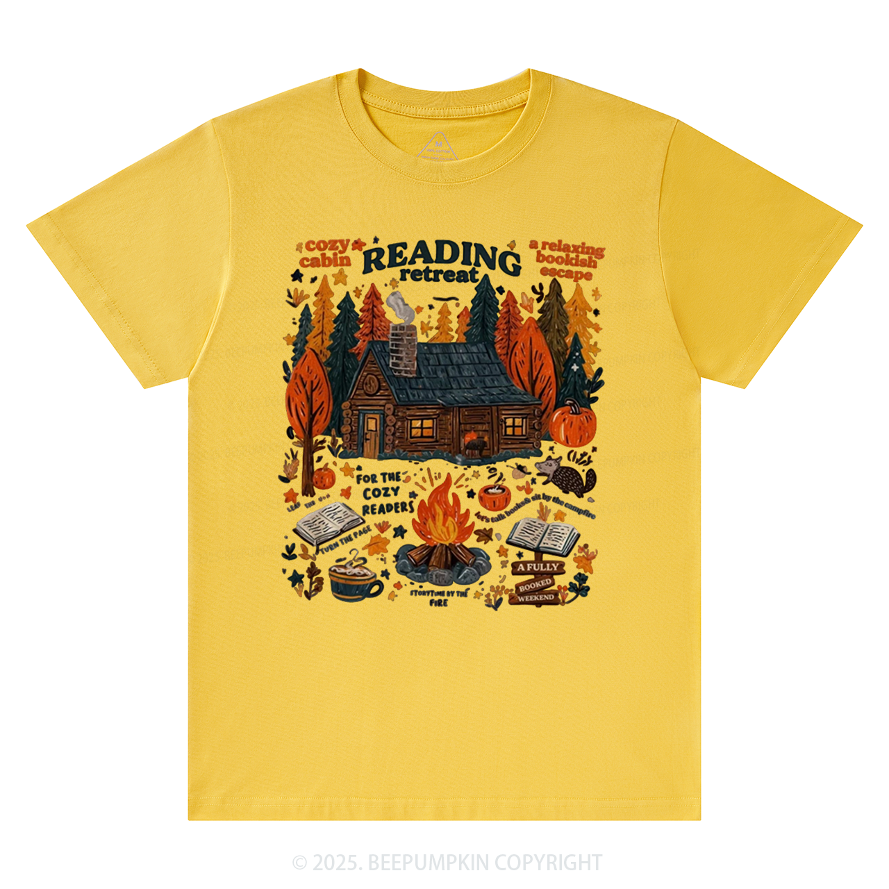 Fall Bookish T-Shirts Beepumpkin