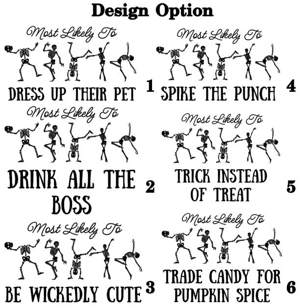 Personalized Wickedly Likely Halloween Family Matching Shirts