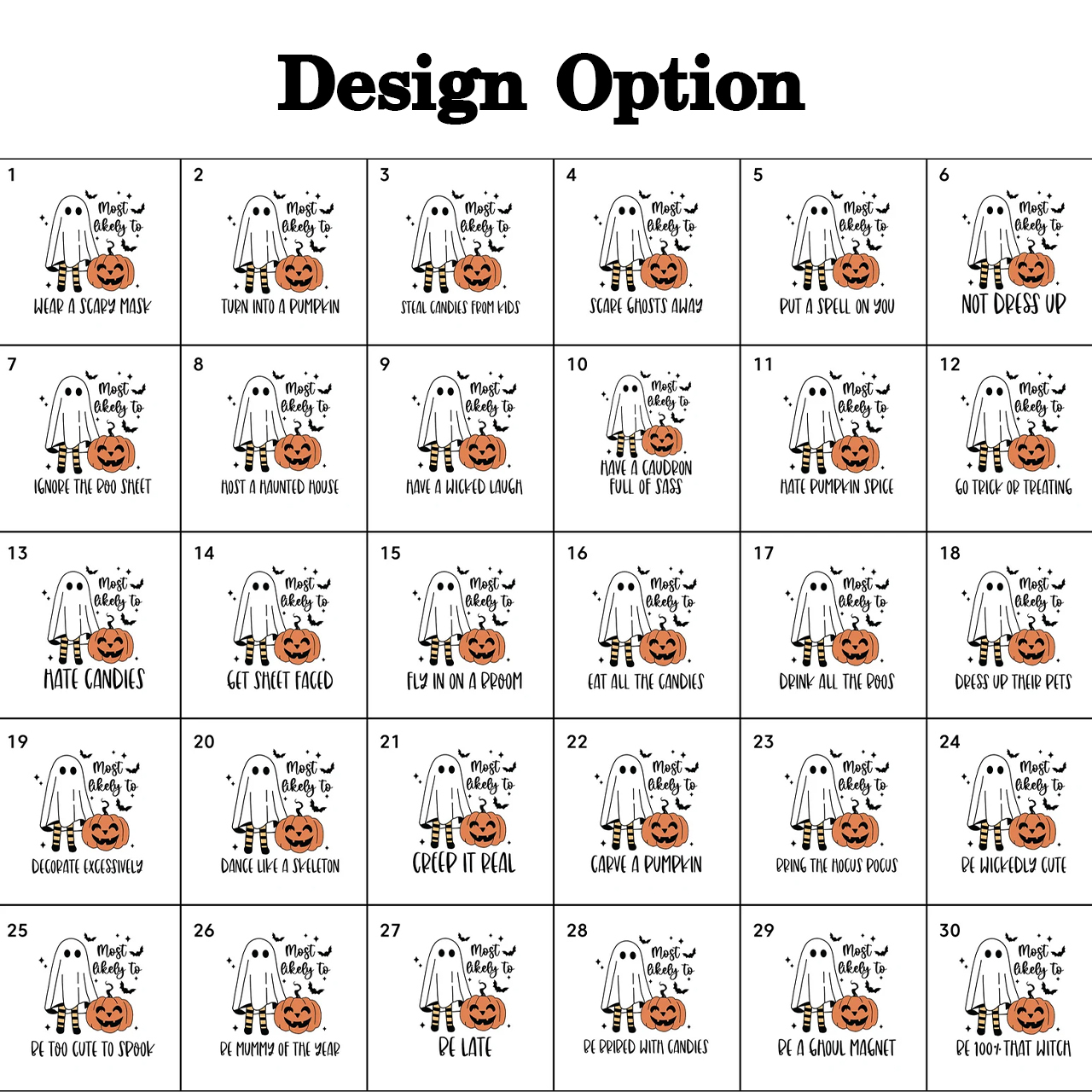 Personalized Funny Ghost Pumpkin Halloween Family Matching Shirts