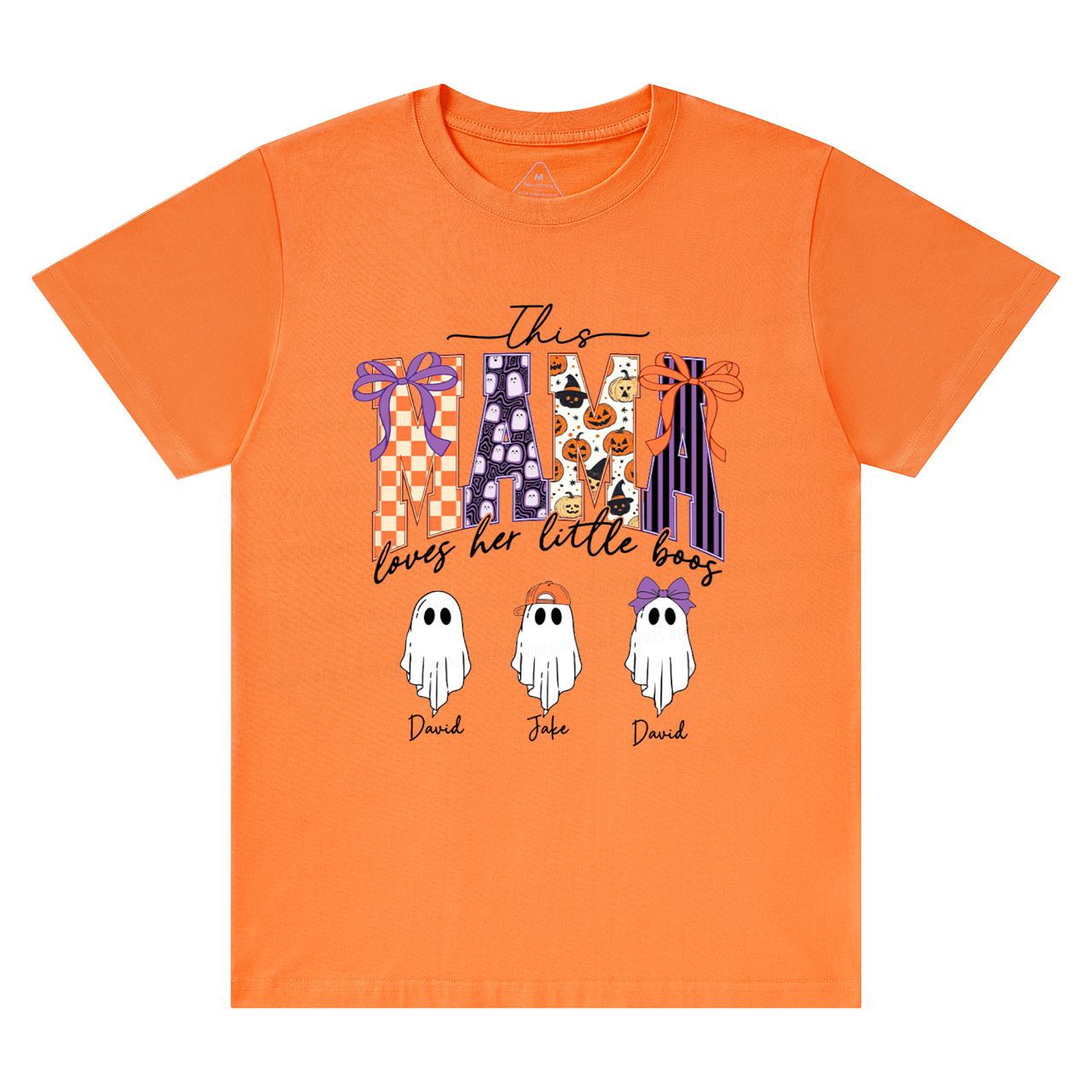 Personalized Halloween Mama Ghost T-Shirts Beepumpkin