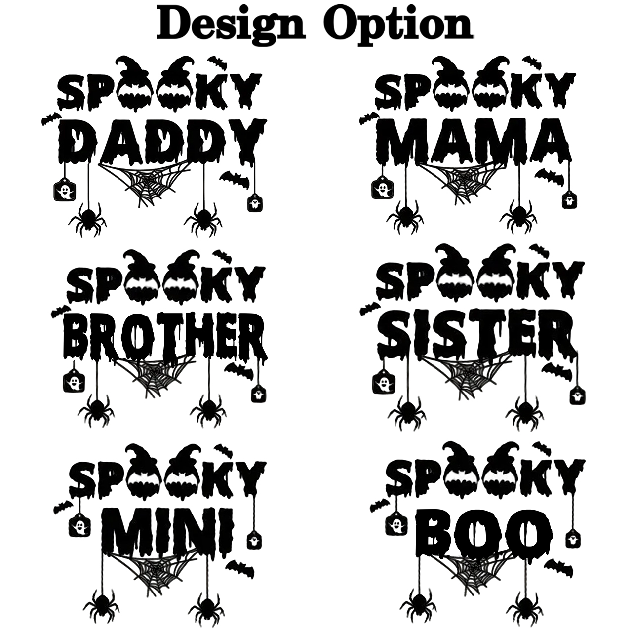 Personalized Spooky Halloween Family Matching Shirts