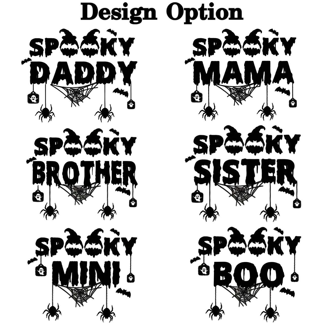 Personalized Spooky Halloween Family Matching Shirts