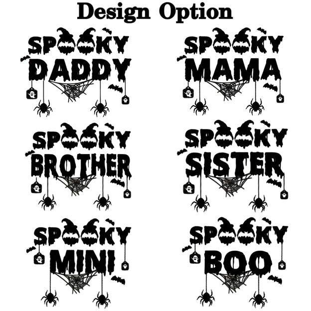 Personalized Spooky Halloween Family Matching Shirts