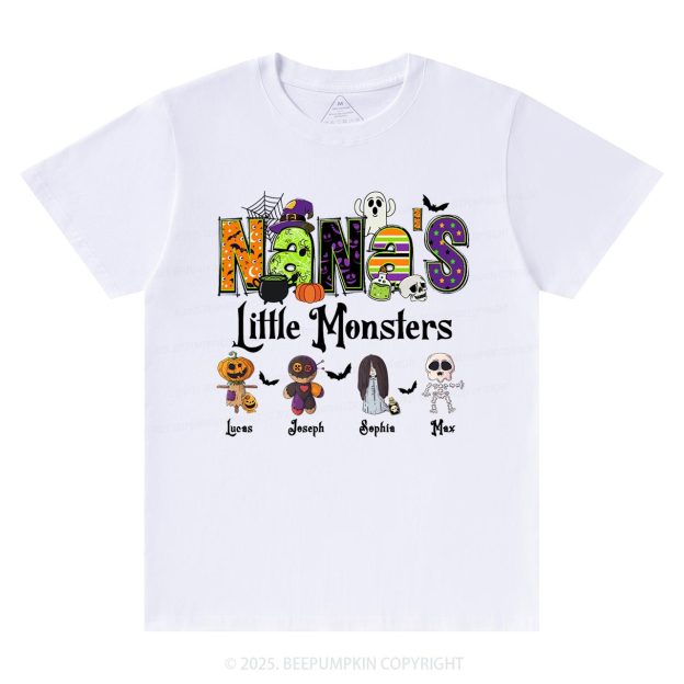 Personalized Nana's Little Monsters T-Shirts Beepumpkin