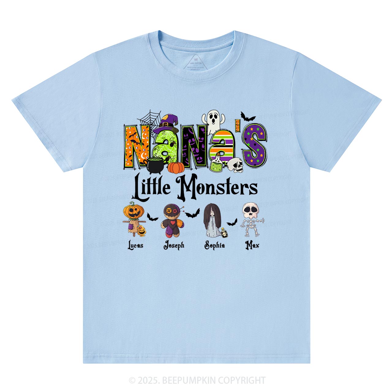 Personalized Nana's Little Monsters T-Shirts Beepumpkin