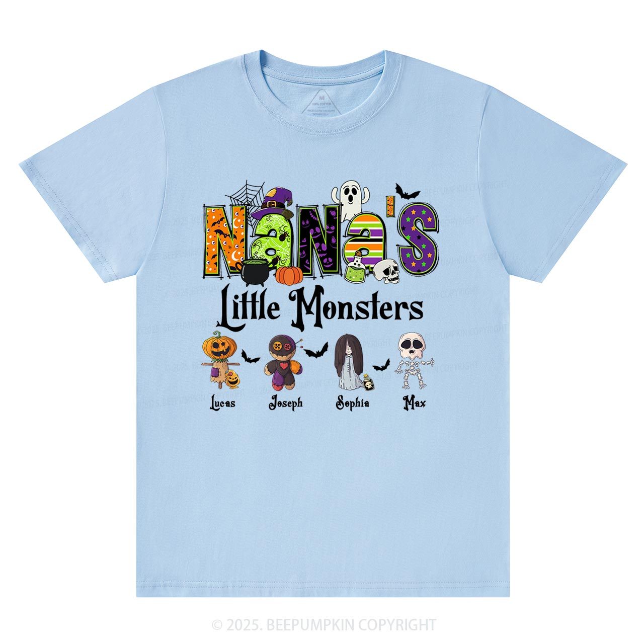 Personalized Nana's Little Monsters T-Shirts Beepumpkin