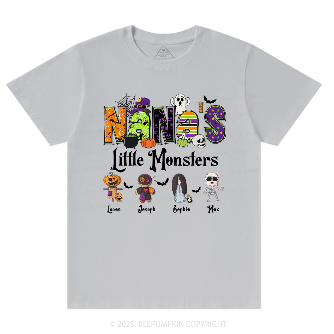 Personalized Nana's Little Monsters T-Shirts Beepumpkin