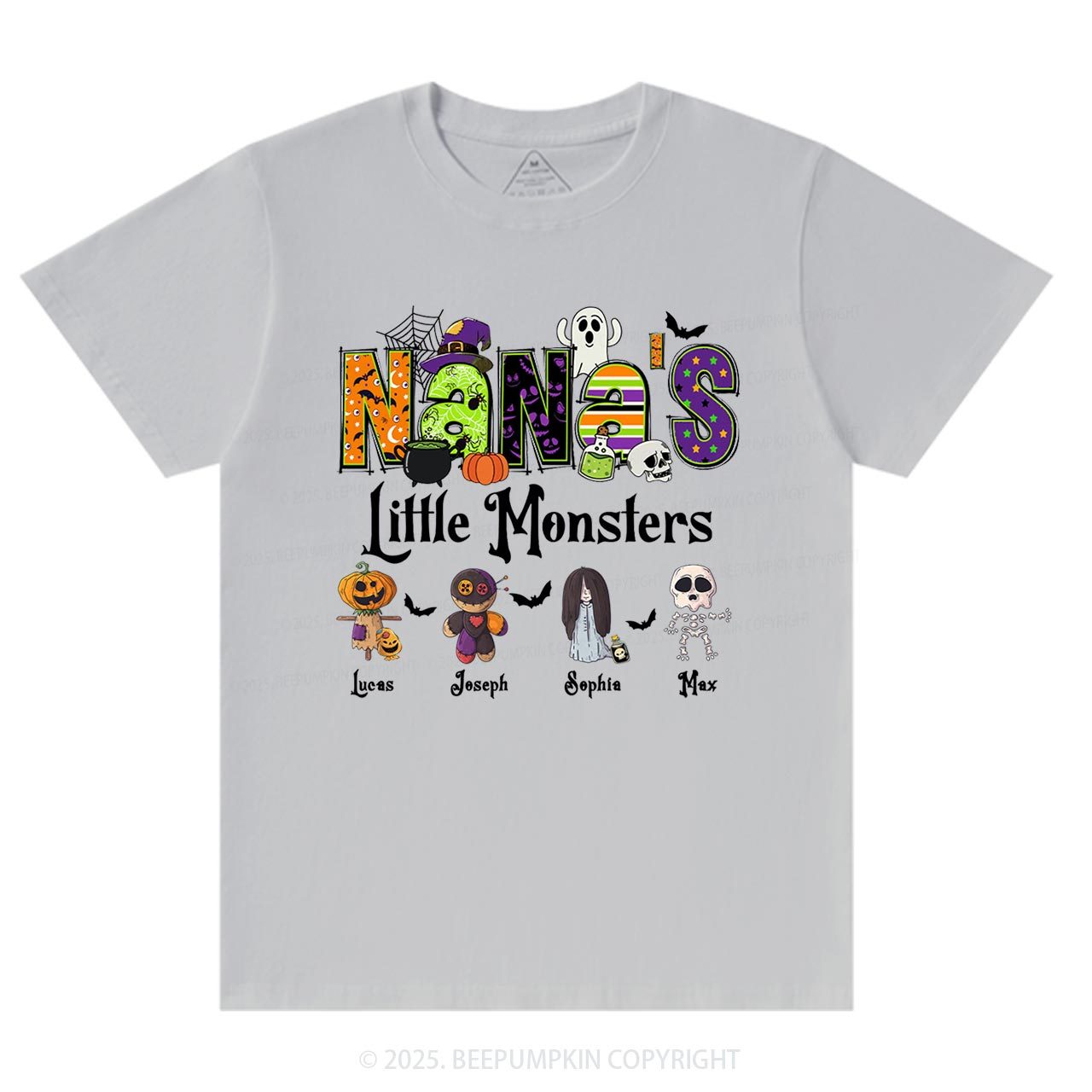 Personalized Nana's Little Monsters T-Shirts Beepumpkin
