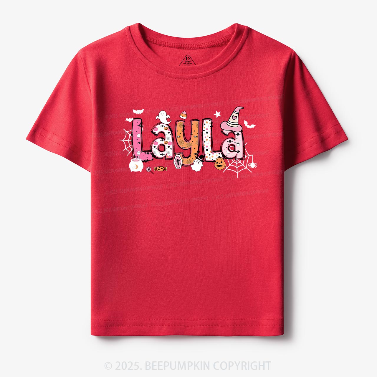 Personalized Name Halloween Girls Tees | Toddler & Kid's Tees Beepumpkin