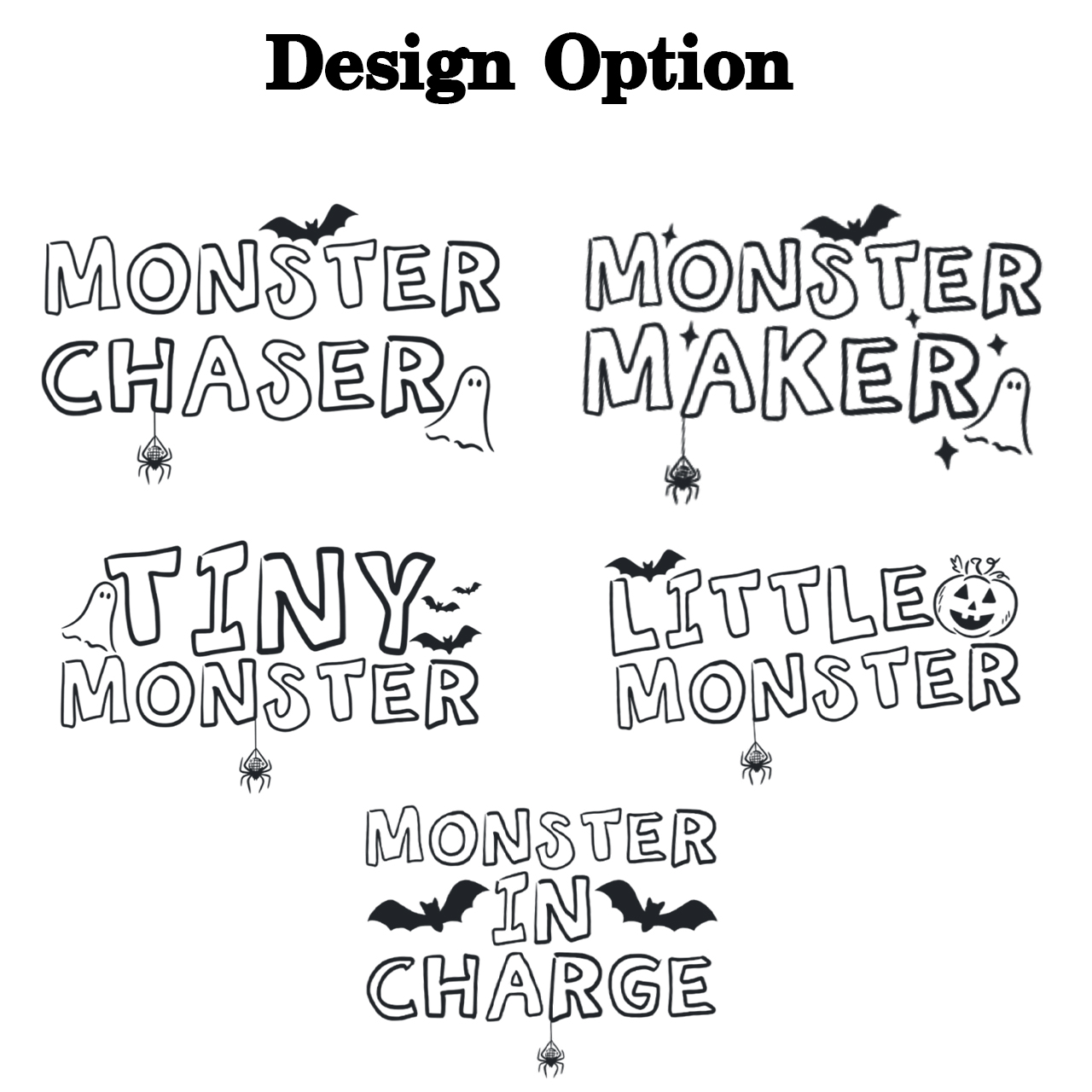 Personalized Little Monster Crew Halloween Family Matching Shirts