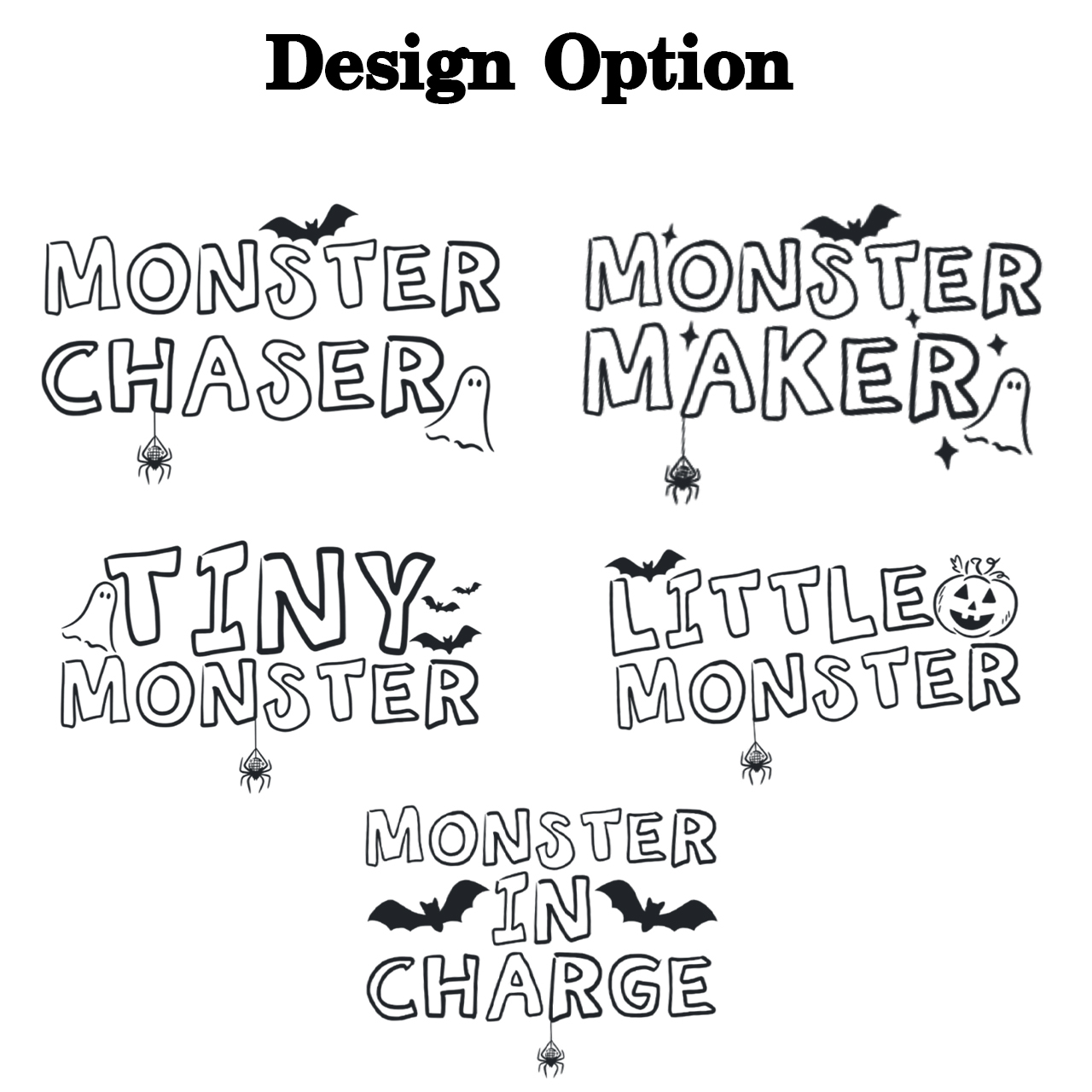 Personalized Little Monster Crew Halloween Family Matching Shirts