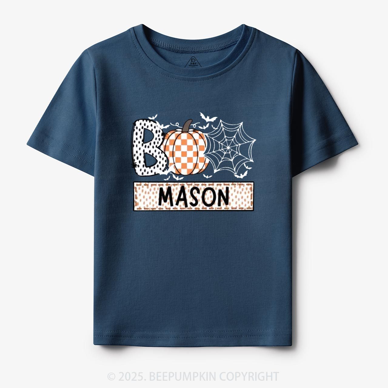 Personalized Name Halloween Trick or Treat Toddler & Kid's Tees Beepumpkin