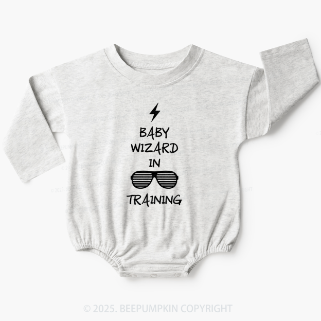 Baby Wizard In Training Baby Bubble Romper Beepumpkin