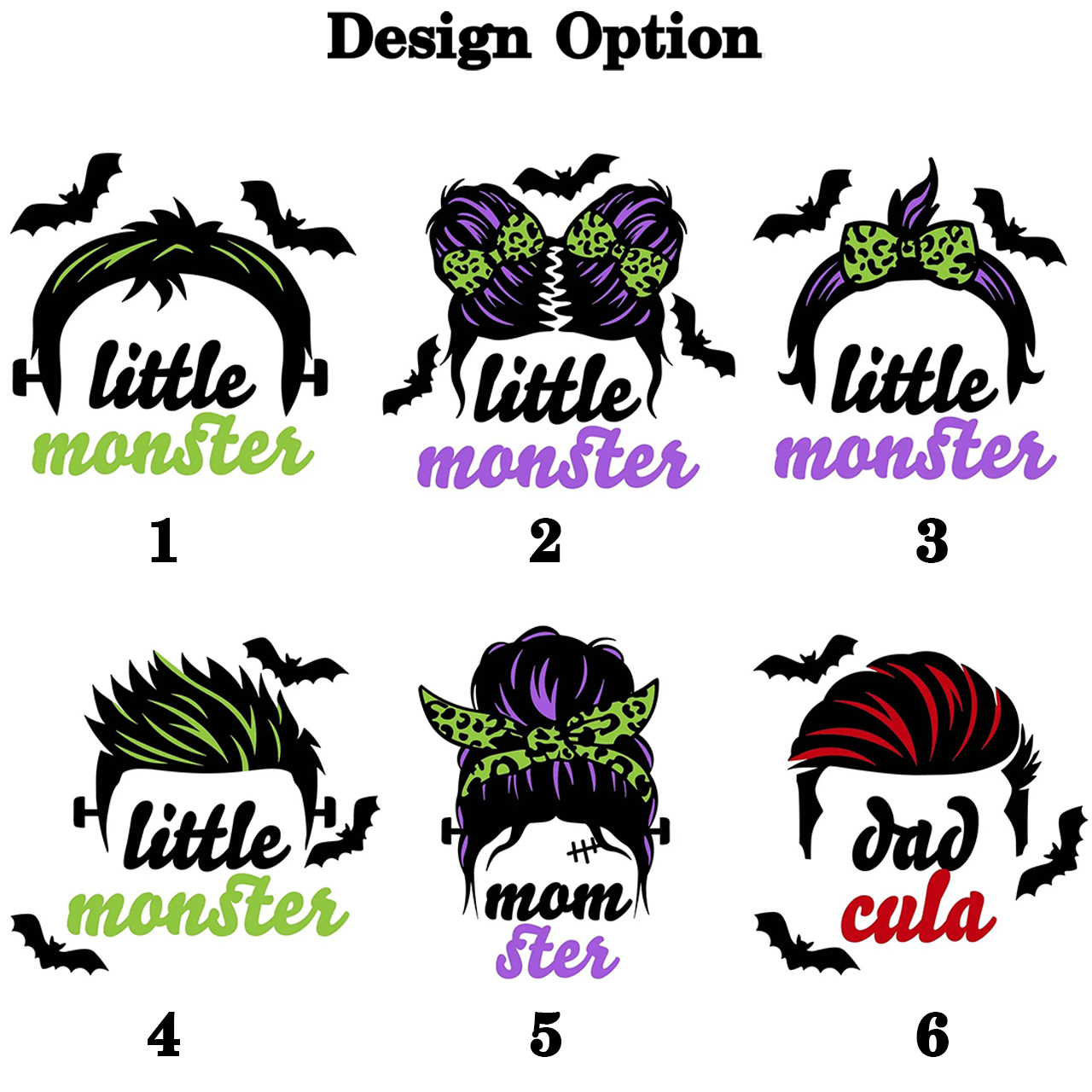 Personalized Halloween Monster Squad Family Matching Shirts